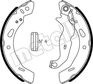 Metelli 53-0490 - Комплект тормозных колодок, барабанные autospares.lv