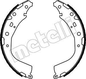 Metelli 53-0447 - Комплект тормозных колодок, барабанные autospares.lv