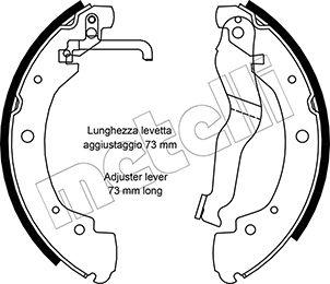 Metelli 53-0469 - Комплект тормозных колодок, барабанные autospares.lv