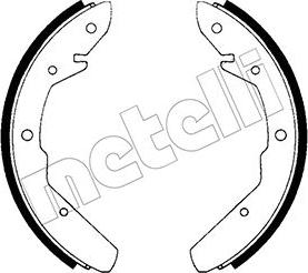 Metelli 53-0461 - Комплект тормозных колодок, барабанные autospares.lv