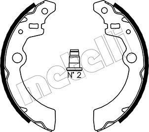 Metelli 53-0404 - Комплект тормозных колодок, барабанные autospares.lv