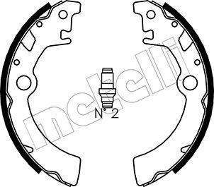 Metelli 53-0400 - Комплект тормозных колодок, барабанные autospares.lv