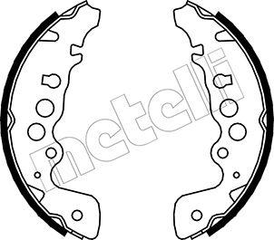 Metelli 53-0401 - Комплект тормозных колодок, барабанные autospares.lv