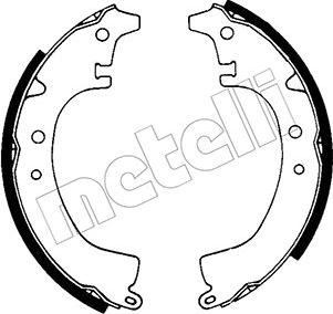 Metelli 53-0408 - Комплект тормозных колодок, барабанные autospares.lv