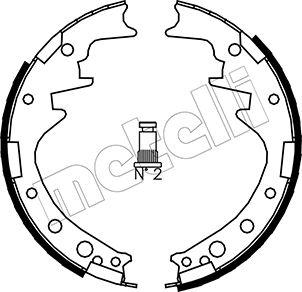 Metelli 53-0413 - Комплект тормозных колодок, барабанные autospares.lv