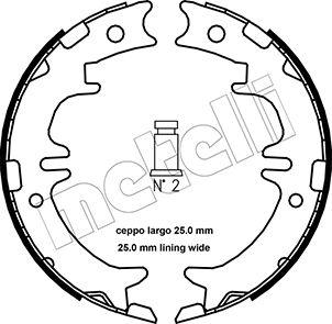 Metelli 53-0439 - Комплект тормозов, ручник, парковка autospares.lv