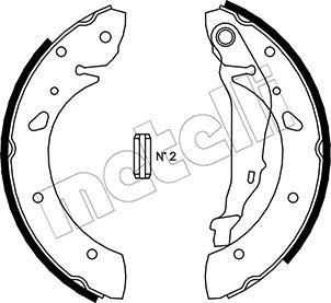 Metelli 53-0430 - Комплект тормозных колодок, барабанные autospares.lv