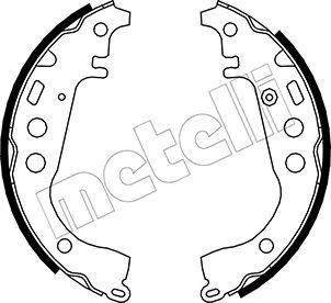 Metelli 53-0431 - Комплект тормозных колодок, барабанные autospares.lv