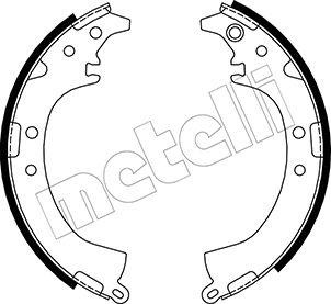 Metelli 53-0429 - Комплект тормозных колодок, барабанные autospares.lv