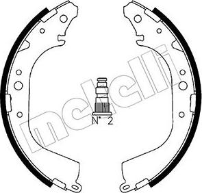 Metelli 53-0421 - Комплект тормозных колодок, барабанные autospares.lv