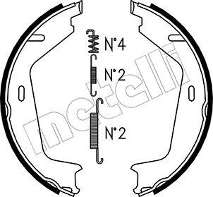 Metelli 53-0479K - Комплект тормозов, ручник, парковка autospares.lv