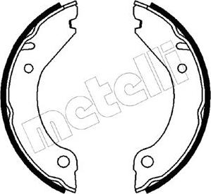 Metelli 53-0473 - Комплект тормозов, ручник, парковка autospares.lv