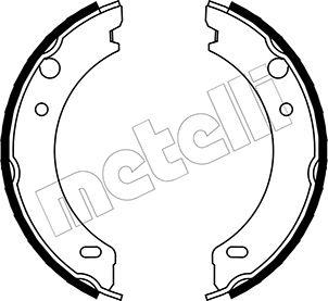 Metelli 53-0477 - Комплект тормозов, ручник, парковка autospares.lv