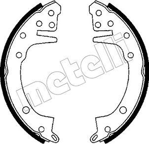 Metelli 53-0598 - Комплект тормозных колодок, барабанные autospares.lv