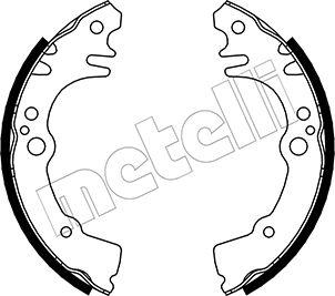 Metelli 53-0547 - Комплект тормозных колодок, барабанные autospares.lv