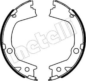 Metelli 53-0562 - Комплект тормозов, ручник, парковка autospares.lv