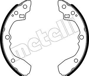 Metelli 53-0506 - Комплект тормозных колодок, барабанные autospares.lv