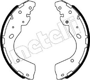 Metelli 53-0508 - Комплект тормозных колодок, барабанные autospares.lv