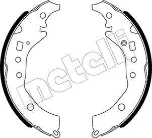 Metelli 53-0517 - Комплект тормозных колодок, барабанные autospares.lv