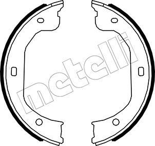 Metelli 53-0587 - Комплект тормозов, ручник, парковка autospares.lv