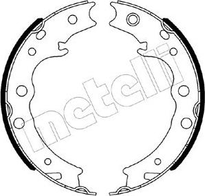 Metelli 53-0539 - Комплект тормозов, ручник, парковка autospares.lv