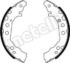 Metelli 53-0526 - Комплект тормозных колодок, барабанные autospares.lv