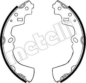 Metelli 53-0578 - Комплект тормозных колодок, барабанные autospares.lv