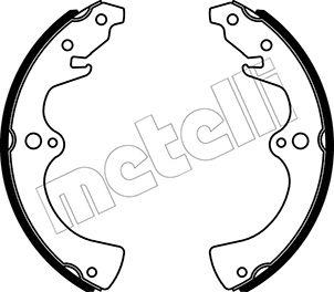 Metelli 53-0577 - Комплект тормозных колодок, барабанные autospares.lv