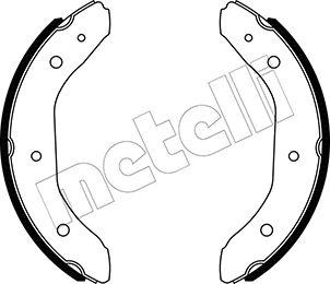 Metelli 53-0640 - Комплект тормозных колодок, барабанные autospares.lv