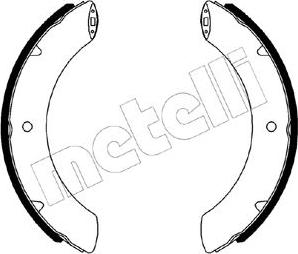 Metelli 53-0642 - Комплект тормозных колодок, барабанные autospares.lv