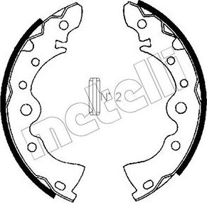 Metelli 53-0605 - Комплект тормозных колодок, барабанные autospares.lv