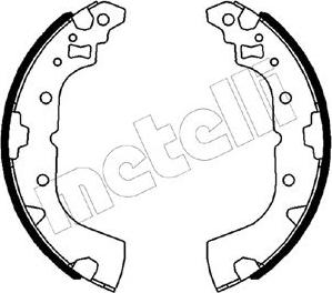 Metelli 53-0602 - Комплект тормозных колодок, барабанные autospares.lv