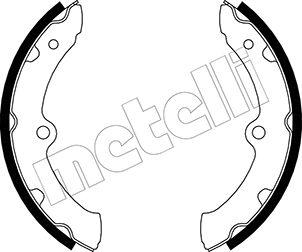 Metelli 53-0639 - Комплект тормозных колодок, барабанные autospares.lv