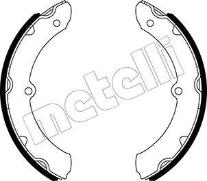 Metelli 53-0638 - Комплект тормозных колодок, барабанные autospares.lv