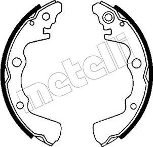 Metelli 53-0627 - Комплект тормозных колодок, барабанные autospares.lv