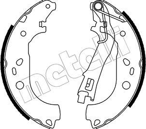 Metelli 53-0099 - Комплект тормозных колодок, барабанные autospares.lv