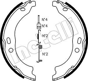 Metelli 53-0095K - Комплект тормозов, ручник, парковка autospares.lv