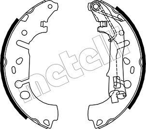 Metelli 53-0093 - Комплект тормозных колодок, барабанные autospares.lv