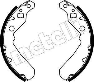 Metelli 53-0045 - Комплект тормозных колодок, барабанные autospares.lv