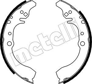 Metelli 53-0040 - Комплект тормозных колодок, барабанные autospares.lv