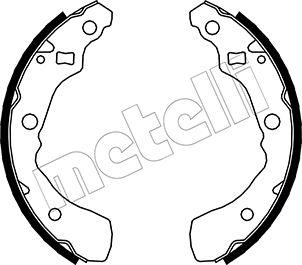 Metelli 53-0041 - Комплект тормозных колодок, барабанные autospares.lv