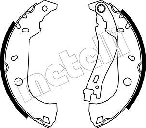 Metelli 53-0067 - Комплект тормозных колодок, барабанные autospares.lv