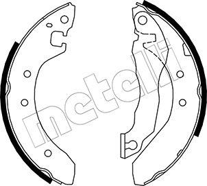 Metelli 53-0005 - Комплект тормозных колодок, барабанные autospares.lv