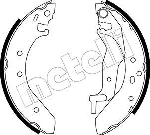 Metelli 53-0006 - Комплект тормозных колодок, барабанные autospares.lv