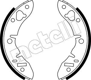 Metelli 53-0003 - Комплект тормозных колодок, барабанные autospares.lv