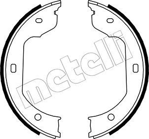 Metelli 53-0019 - Комплект тормозов, ручник, парковка autospares.lv