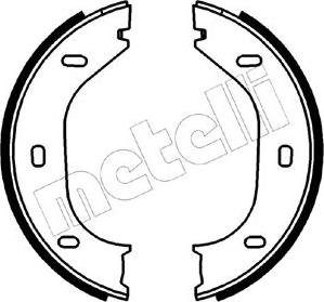 Metelli 53-0011 - Комплект тормозов, ручник, парковка autospares.lv
