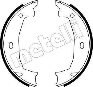 Metelli 53-0018 - Комплект тормозов, ручник, парковка autospares.lv