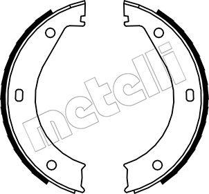 Metelli 53-0013 - Комплект тормозов, ручник, парковка autospares.lv