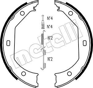 Metelli 53-0017K - Комплект тормозов, ручник, парковка autospares.lv